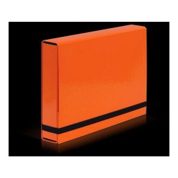Teczka z szerokim grzbietem na gumkę CARIBIC BOX A4 pomarańczowy VauPe (341/16) VauPe