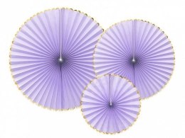 Dekoracja Rozety Yummy, jasny liliowy Partydeco (RPK20-004J) Partydeco