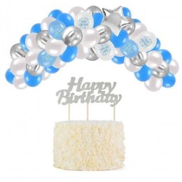 Zestaw party balony urodzinowe dla chłopca LUX - 53 elementy Arpex (KP6739) Arpex