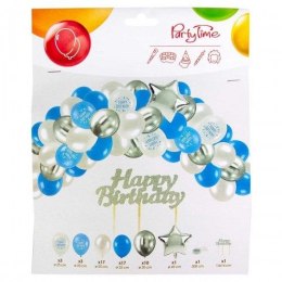 Zestaw party balony urodzinowe dla chłopca LUX - 53 elementy Arpex (KP6739) Arpex
