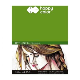 Blok rysunkowy Happy Color A4 biała 300g 15k (HA 3730 2030-A15) Happy Color