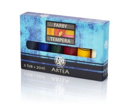 Farba tempera Artea kolor: mix 20ml 6 kolor. Artea