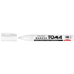 Marker olejowy Toma biały, biały 2,5mm okrągła końcówka (TO-440 7 2) Toma