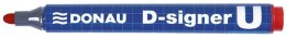 Marker permanentny Donau D-Signer, czerwony 2,0-4,0mm okrągła końcówka (7371001-04PL) Donau