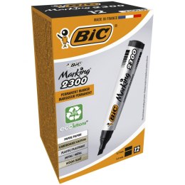 Marker permanentny Bic Marking 2300, czarny 3,7-5,5mm ścięta końcówka (8209263) Bic