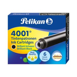 Naboje krótkie Pelikan TP/6 czarny (301218) Pelikan