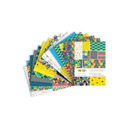 Zeszyt papierów kolorowych Happy Color Z motywami geometrycznymi (HA 3808 2030-E) Happy Color