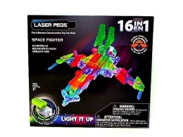 Klocki konstrukcyjne Bemag Laser Pegs 16w1 space figkter (G9030B) Bemag