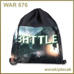 Plecak (worek) na sznurkach Battle Warta (WAR-676) Warta