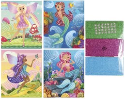 Mozaika Glitter SYRENKA 4 wzory: wróżki, syrenki Fun&Joy (FJSR2201) Fun&Joy