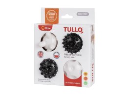 Piłka do masażu Sensoryczne czarno-białe 4 sztuki guma Tullo (461) Tullo