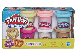 Ciastolina Playdoh 6 kol. 6 - pack konfetti 336g (B3423) Playdoh