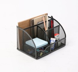 Przybornik na biurko czarny metal Q-Connect (KF17295) Q-Connect