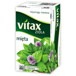 Herbata Vitax miętowa 20t