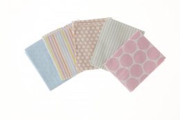 Zestaw dekoracyjny Papiermania zestaw tkanin bawełnianych capsule spots & stripes pastels 5szt (pma-358400) Papiermania