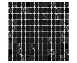 Dekoracja Kurtyna B&C Kwadrat, metaliczna czarna, 100x200 cm Godan (SH-KKMC) Godan