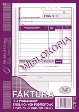 Druk offsetowy Faktura VAT A5 80k. Michalczyk i Prokop (201-3E) Michalczyk i Prokop