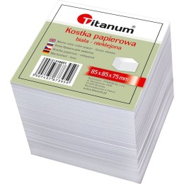 Kostka papierowa nieklejona duża biały [mm:] 85x85x 75 Titanum Titanum