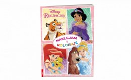 Książka dla dzieci Disney Księżniczka. Naklejam i Koloruję Ameet (Nak 9106) Ameet