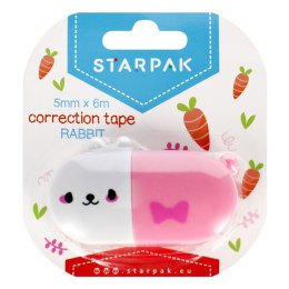 Korektor w taśmie (myszka) Starpak Królik 5x6 [mm*m] (507207) Starpak