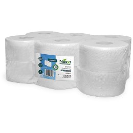 Papier toaletowy JUMBO makulatura 12 rolek biały Nexxt Professional