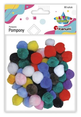Pompony Titanum Craft-Fun Series akrylowe mix 80 szt (20TH1020-11) Titanum