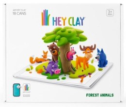 Masa plastyczna dla dzieci Hey Clay Zwierzęta Leśne, 18 kolorów mix Tm Toys (HCL18011CEE) Tm Toys