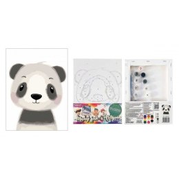 Zestaw kreatywny dla dzieci Malowanie po numerach 18x24cm panda Norimpex (NO-1008756) Norimpex