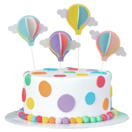 Dekoracja na tort kolorowe baloniki 4szt. Arpex (K2618) Arpex