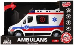 Ambulans 26cm światło i dźwięk Mega Creative (522124) Mega Creative