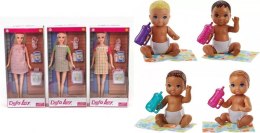 Pakiet PROMOCJA lalka w ciąży+Barbie niemowlak Adar (419609+407399) Adar