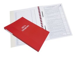 Teczka do akt osobowych zadrukowana ABCD A4 czerwone papier Warta (021824-339-082) Warta
