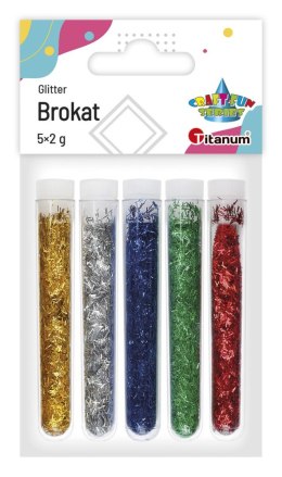 Brokat Titanum Craft-Fun Series nitki metaliczny 5 kolor. (BNM5) Titanum