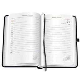Kalendarz książkowy (terminarz) 5902277338044 Interdruk MAT+UV A5/384 A5 (Black) Interdruk