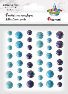 Kryształki Titanum Craft-Fun Series 42 szt niebieskie (23mH0378) Titanum