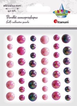 Kryształki Titanum Craft-Fun Series 42 szt różowe (23mH0380) Titanum