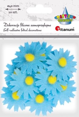 Ozdoba filcowa Titanum Craft-Fun Series kwiaty samoprzylepna (7534B) Titanum