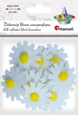 Ozdoba filcowa Titanum Craft-Fun Series kwiaty samoprzylepne (7534E) Titanum