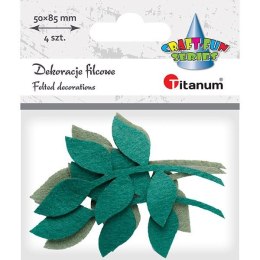 Ozdoba filcowa Titanum Craft-Fun Series liście z gałązką (19YJ-013) Titanum