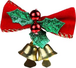 Ozdoba świąteczna Craft-Fun Series kokardy z dzwonkami Titanum (23BJ0103-2) Titanum