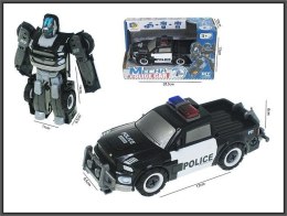 Samochód policyjny robot 17cm do rozkręcania Hipo (HRU16) Hipo