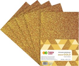 Arkusz piankowy Happy Color kolor: złoty 5 ark. [mm:] 210x297 (HA 7132 2030-11) Happy Color