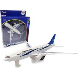 Samolot Pasażerski Boeing 777 Biały Napęd Światła Dźwięki Lean (11188) Lean