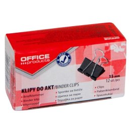 Klip Office Products 15mm czarny (18091519-05) Office Products