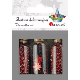 Kryształki Titanum Craft-Fun Series koraliki czerwone (363218) Titanum