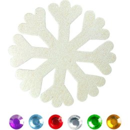 Ozdoba piankowa Craft-Fun Series płatki śniegu + kryształki Titanum Titanum