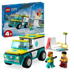 Klocki konstrukcyjne Lego City Karetka i snowboardzista (60403) Lego