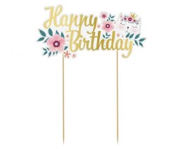 Dekoracja na tort Kotek - Happy Birthday, 15x19cm Godan (RV-DTKH) Godan