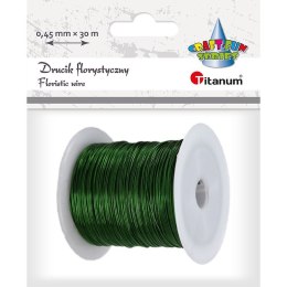 Drucik florystyczny Titanum Craft-Fun Series 0,45mm x 30m zielony (PJ499) Titanum