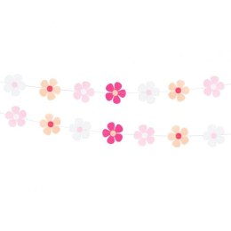 Girlanda papierowa Różowe Kwiatki, rozm. 7 x 200 cm Godan (WM-GPRK) Godan